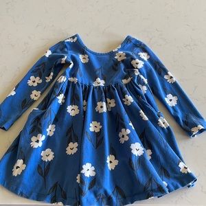 Toddler cotton long sleeve swing dress